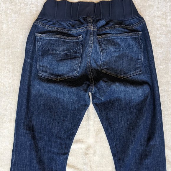 Gap‎ 1969 Maternity Bootcut Jeans - Dark Wash - Under Belly Stretch - Picture 5 of 10